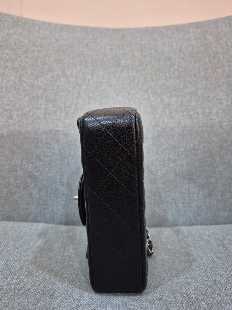 Chanel Extra Mini Rectangular Black Caviar Leather Silver Hardware - Image 5