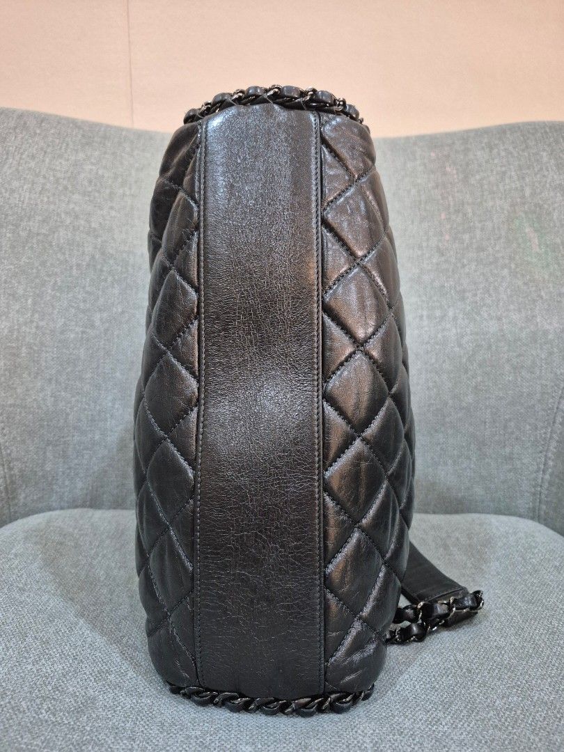 Chanel Portobello Black Aged Calfskin Silver Hardware - Image 5
