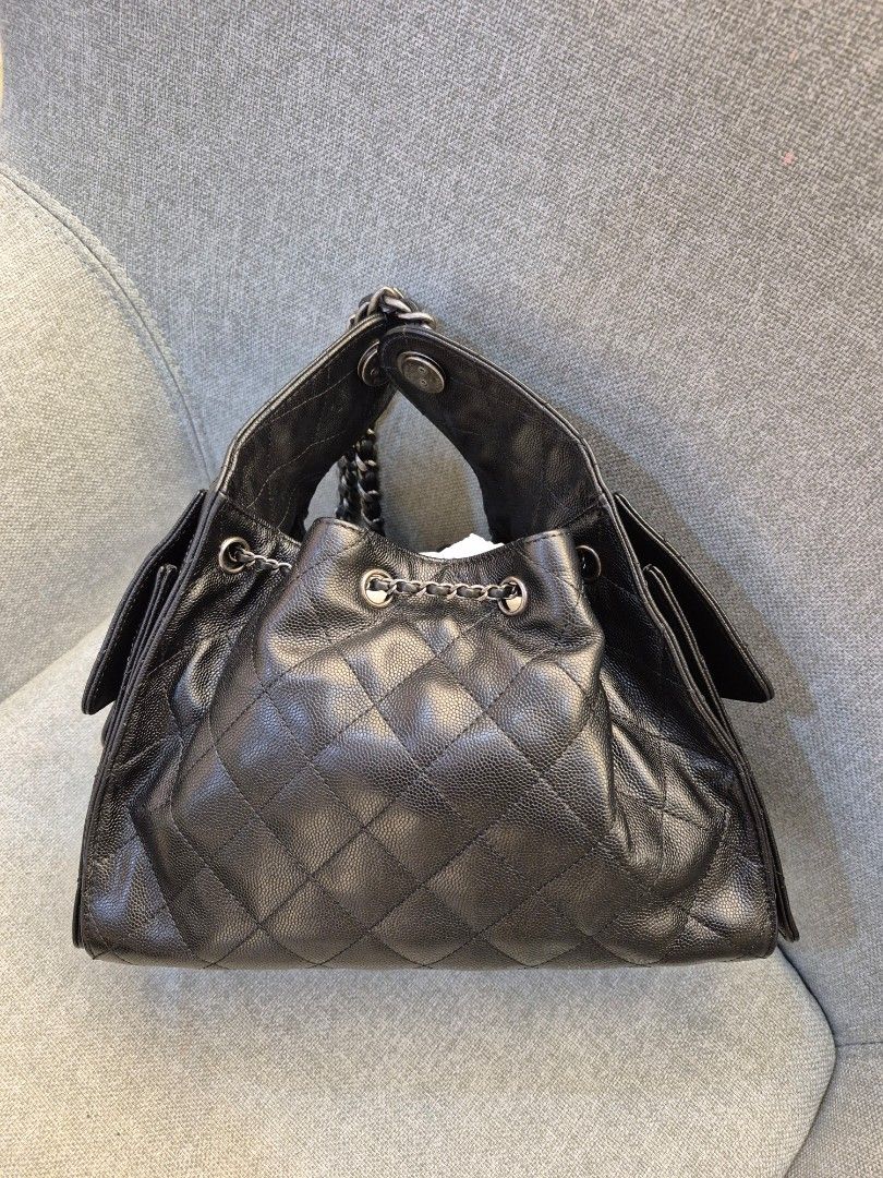 Chanel 25 Small Black Caviar Leather Silver Hardware ( sold ) - Image 3