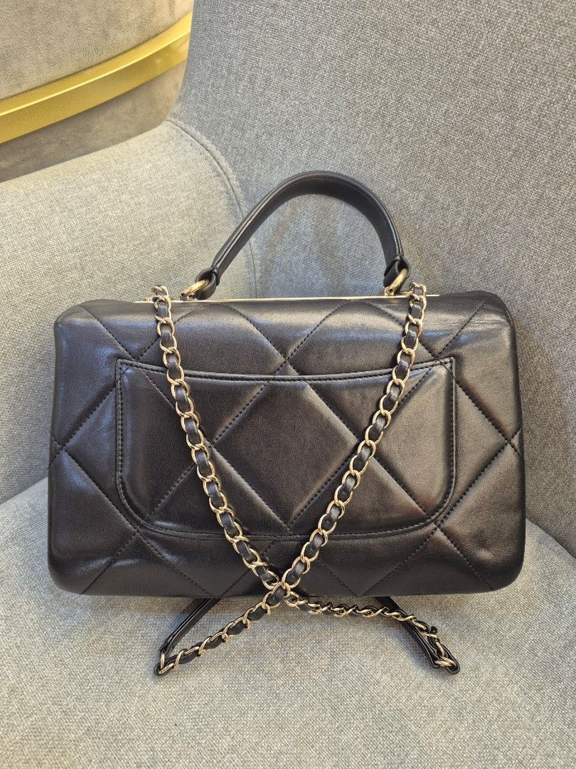 Chanel Trendy CC Medium Black Lambskin Gold Hardware - Image 3
