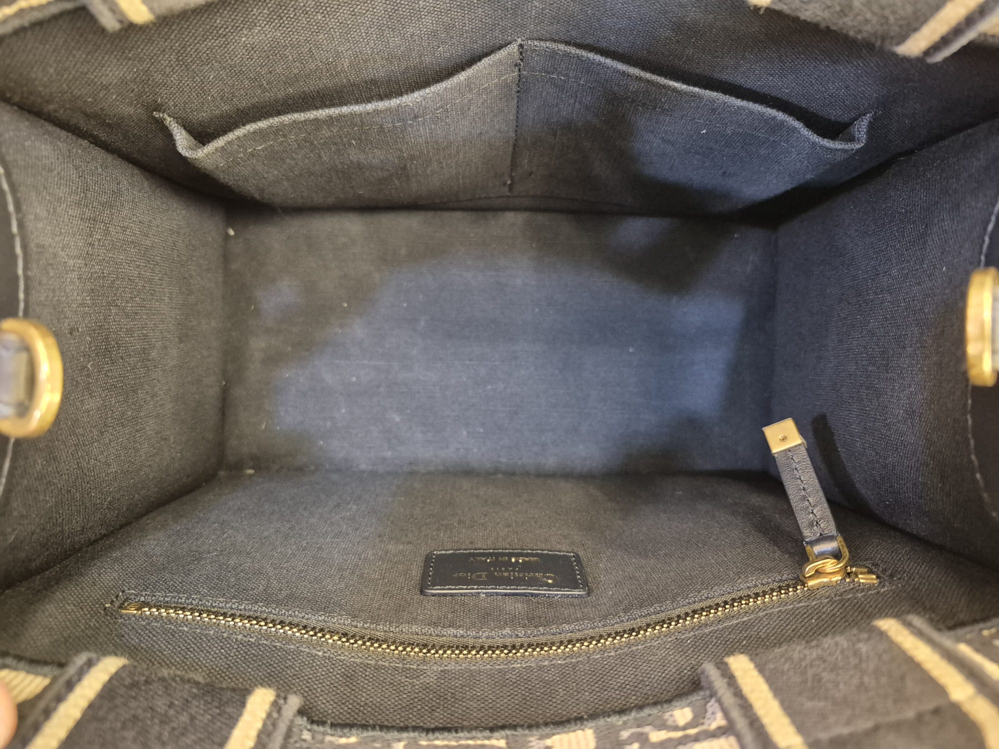 Dior Book Tote Small Blue Dior Oblique Jacquard Canvas - Image 6