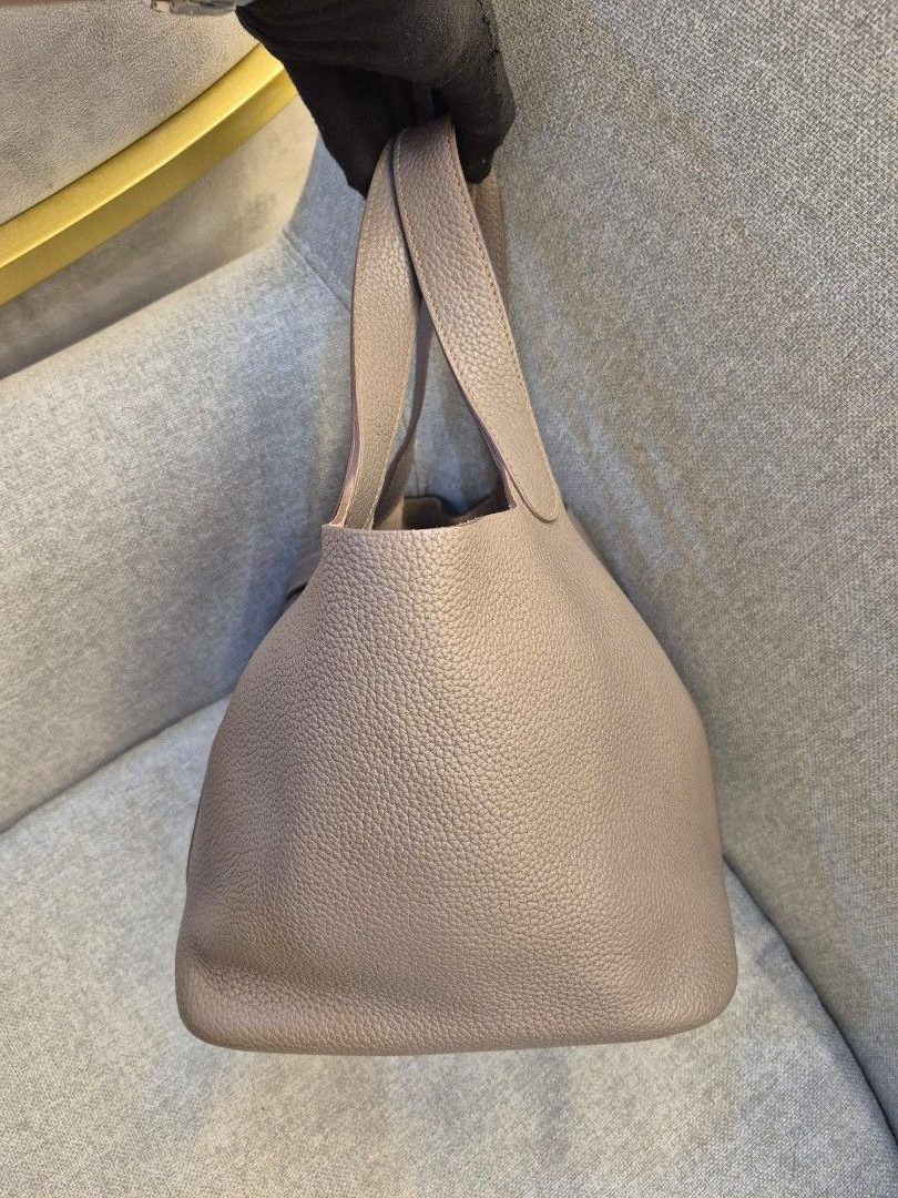Hermes Picotin 22 Etain Clemence Palladium Hardware - Image 2